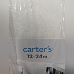 Carter's White Baby Tights 12-24 Months